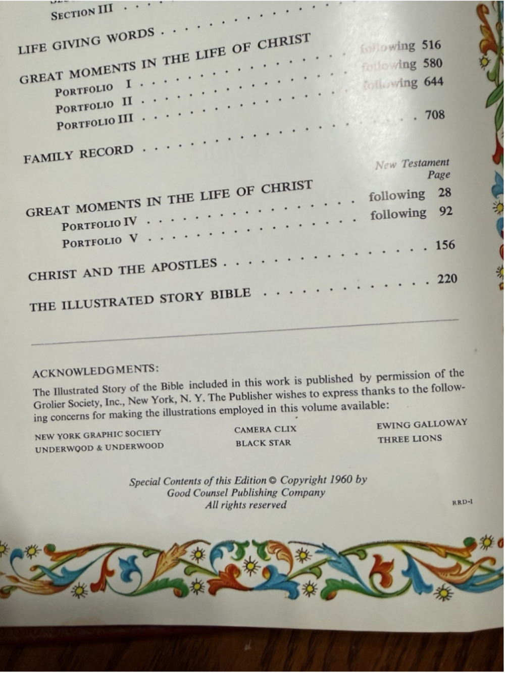 Vintage Holy Bible Large Print Hard Cover - Picture 11 of 13